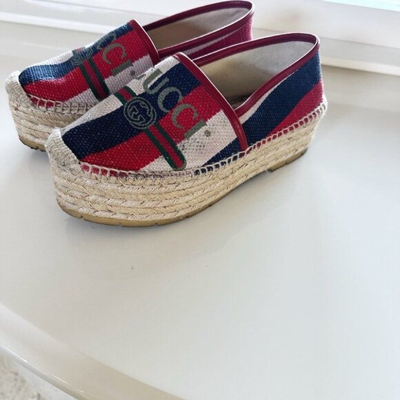 Gucci Sylvie Logo Espadrilles - Picture 3 of 4